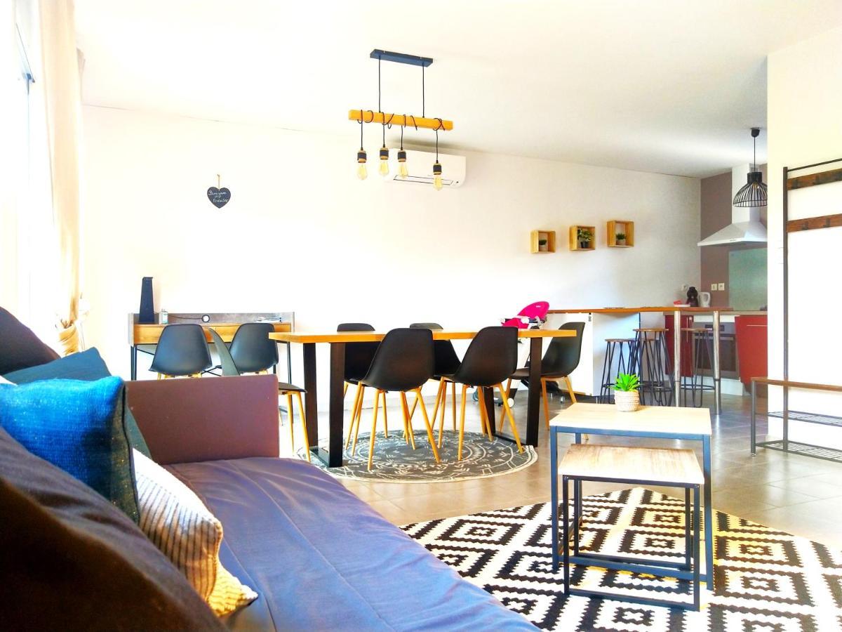Le Clos Andree - Charmante Maison 8 Personnes - 5 Lits - Climatisation Reversible - Parking 3 Vehicules - Garage - Zone Nord Montauban - Terrasse Et Jardin Exterior photo